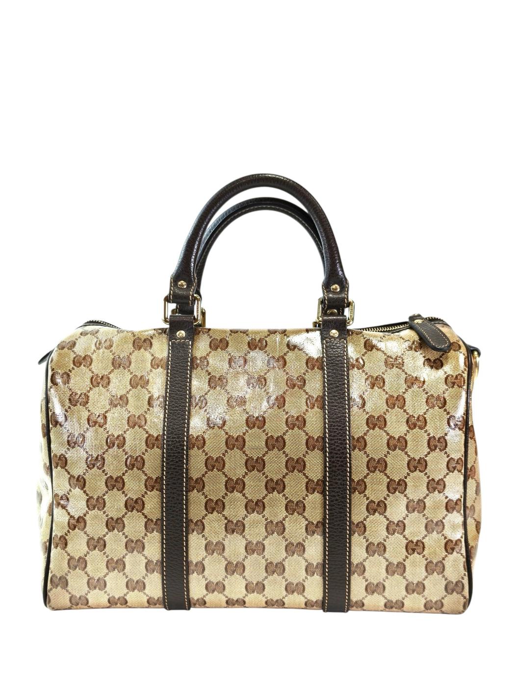 Gucci 古驰 GG Crystal Joy 波士顿包 棕色 商品编号：11730