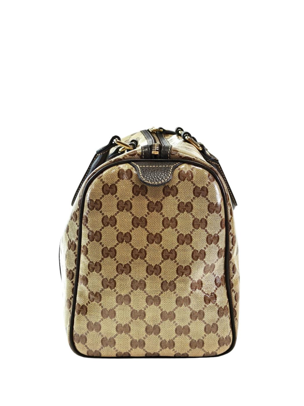Gucci 古驰 GG Crystal Joy 波士顿包 棕色 商品编号：11730