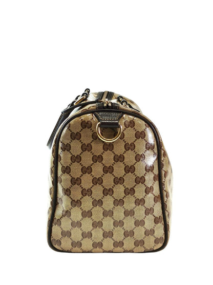 Gucci 古驰 GG Crystal Joy 波士顿包 棕色 商品编号：11730