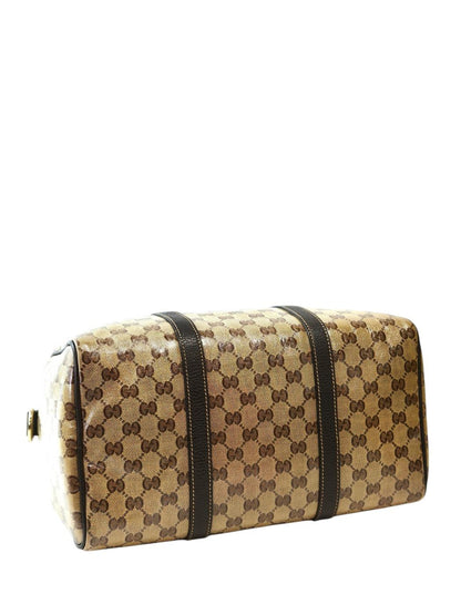 Gucci 古驰 GG Crystal Joy 波士顿包 棕色 商品编号：11730
