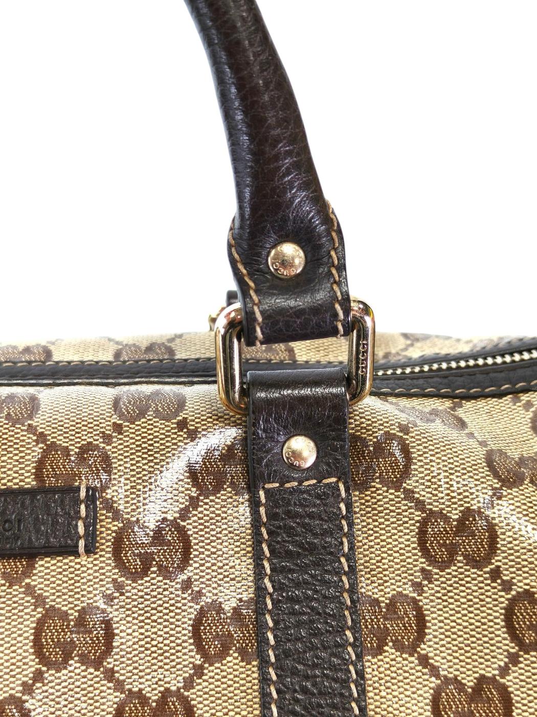 Gucci 古驰 GG Crystal Joy 波士顿包 棕色 商品编号：11730