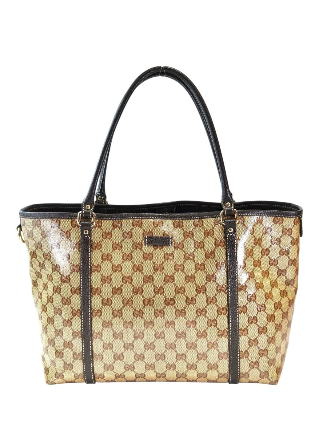 Gucci 古驰 GG水晶 Joy 托特包 棕色 管理编号：11731