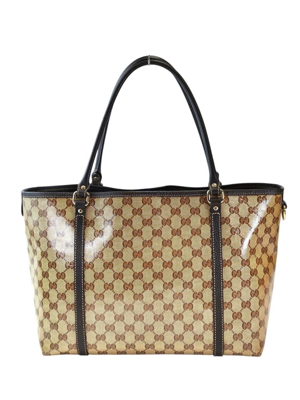 Gucci 古驰 GG水晶 Joy 托特包 棕色 管理编号：11731