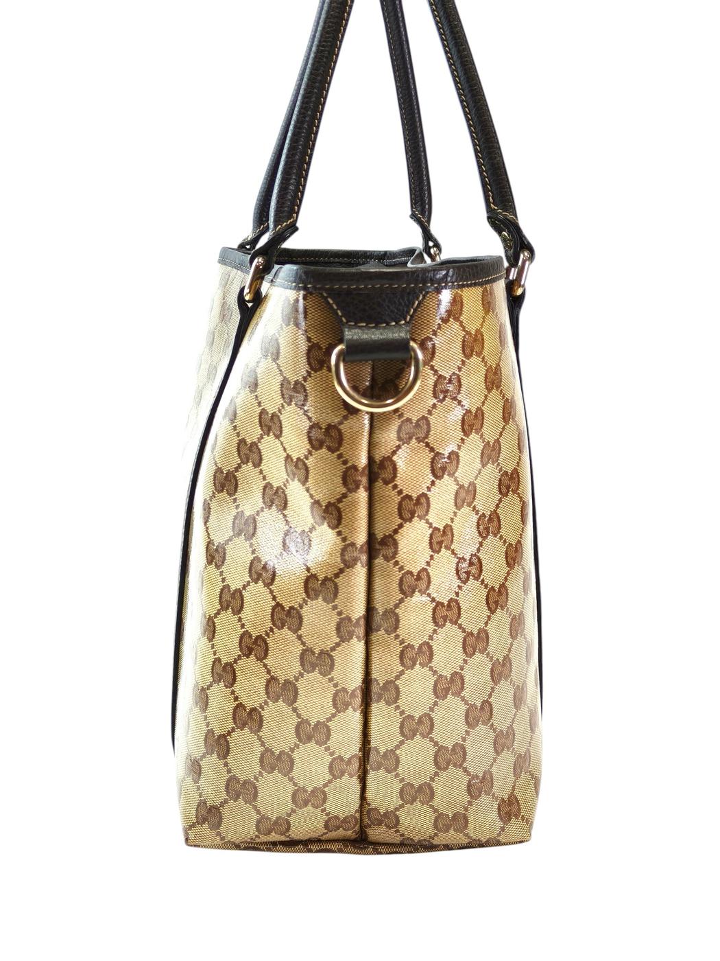 Gucci 古驰 GG水晶 Joy 托特包 棕色 管理编号：11731