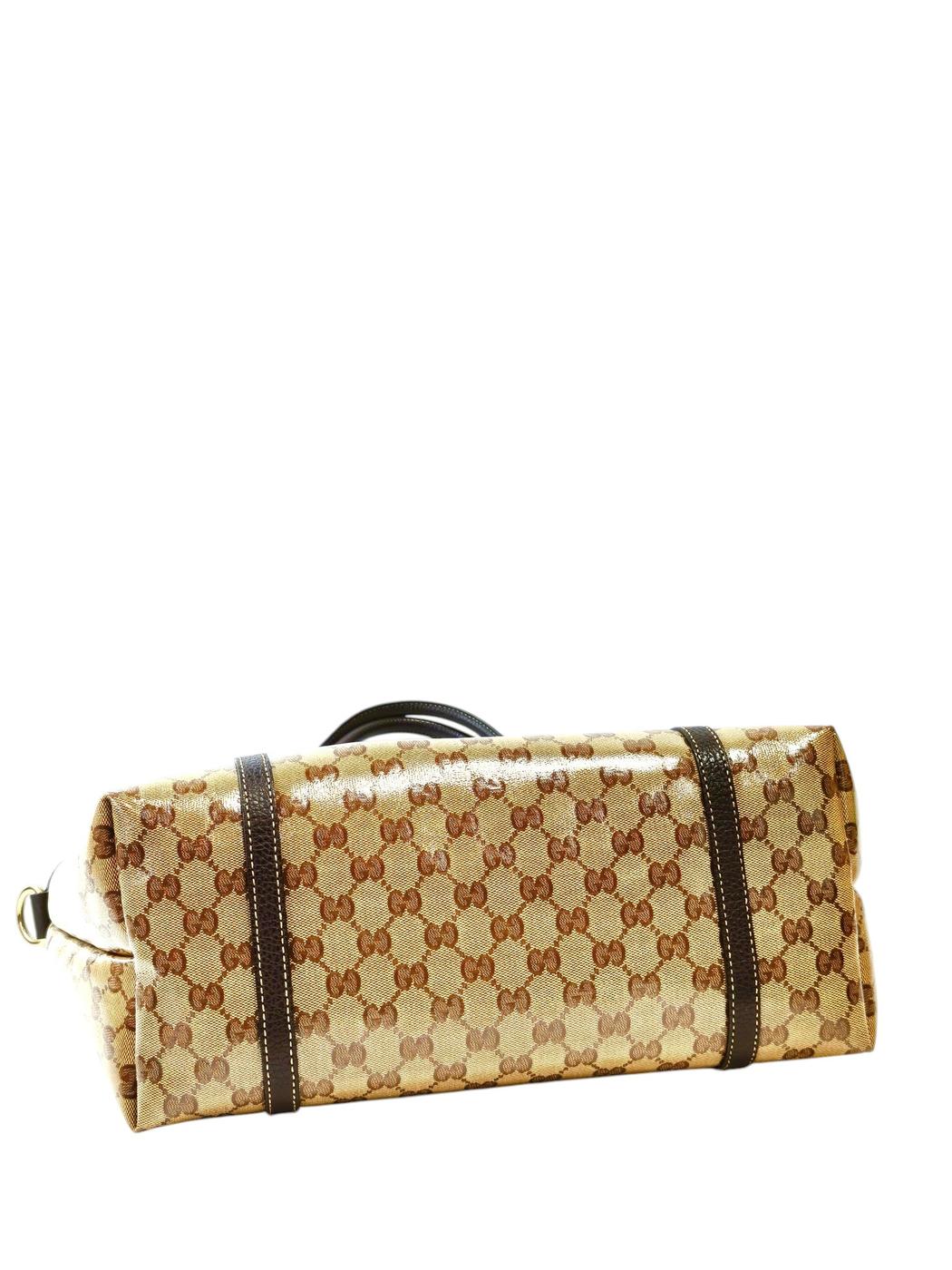 Gucci 古驰 GG水晶 Joy 托特包 棕色 管理编号：11731