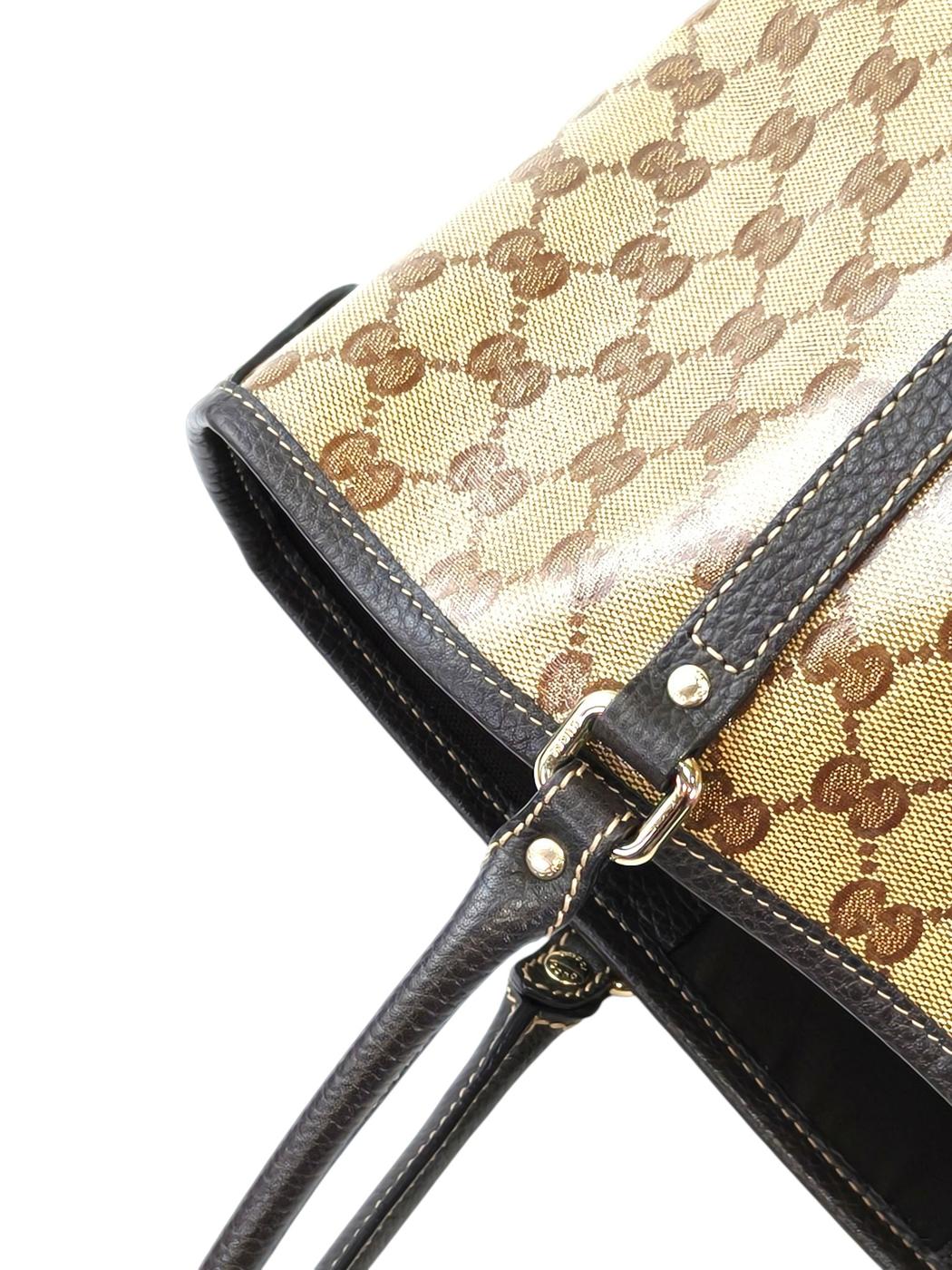 Gucci 古驰 GG水晶 Joy 托特包 棕色 管理编号：11731