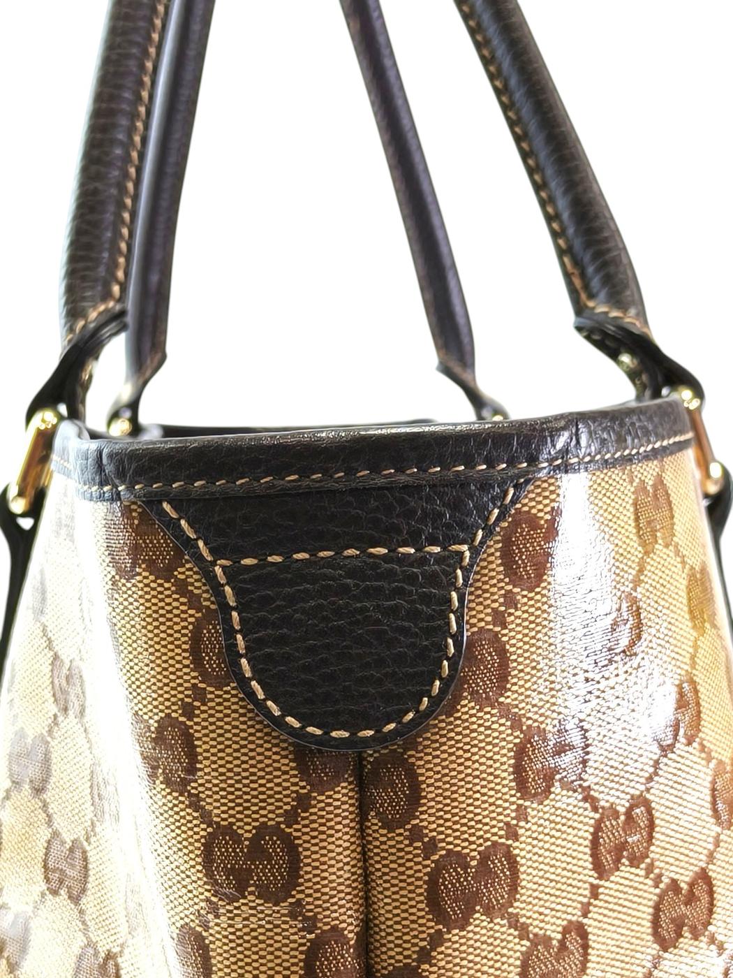 Gucci 古驰 GG水晶 Joy 托特包 棕色 管理编号：11731