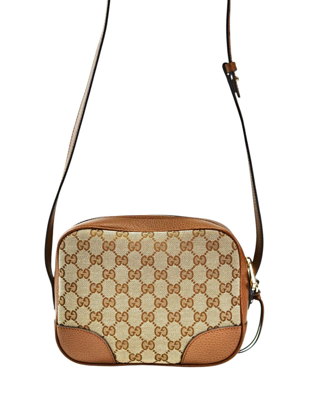Gucci グッチ ブリー GGキャンバス ショルダーバッグ ブラウン 管理番号：11732