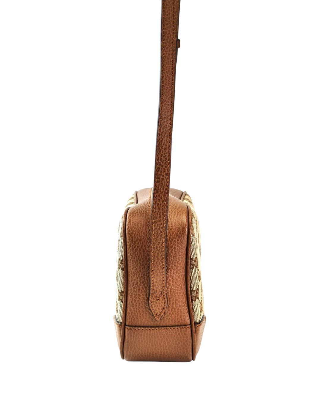 Gucci グッチ ブリー GGキャンバス ショルダーバッグ ブラウン 管理番号：11732