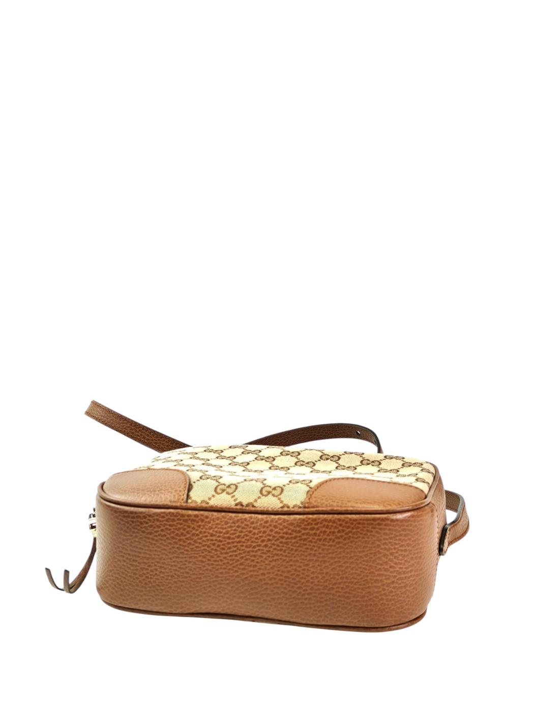 Gucci グッチ ブリー GGキャンバス ショルダーバッグ ブラウン 管理番号：11732