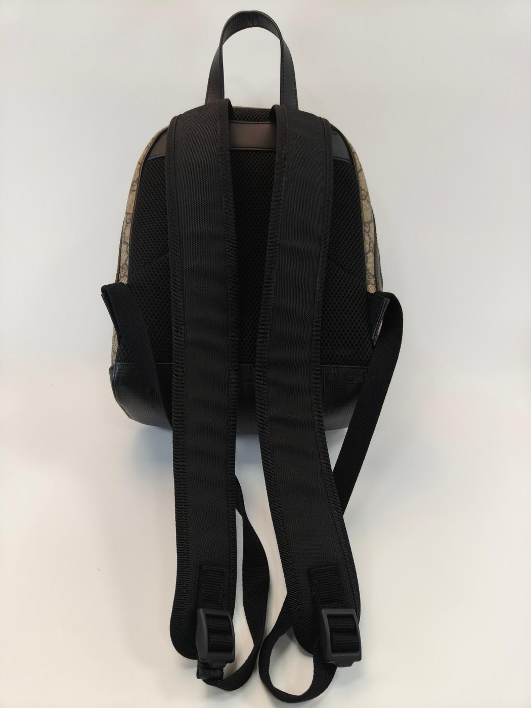 GUCCI GG Supreme 小号双肩包，米色，429020，控制编号：9811