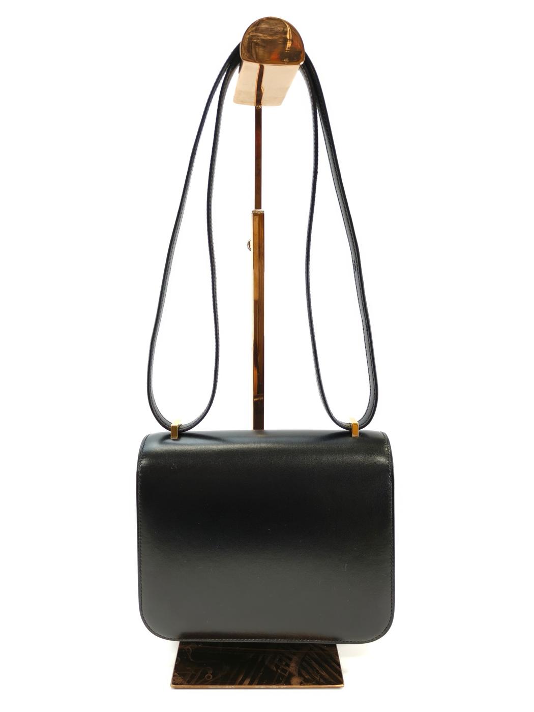 HERMES エルメス コンスタンス ミニ 18 ショルダーバッグ B刻印 ノワール ゴールド金具 管理番号：10045