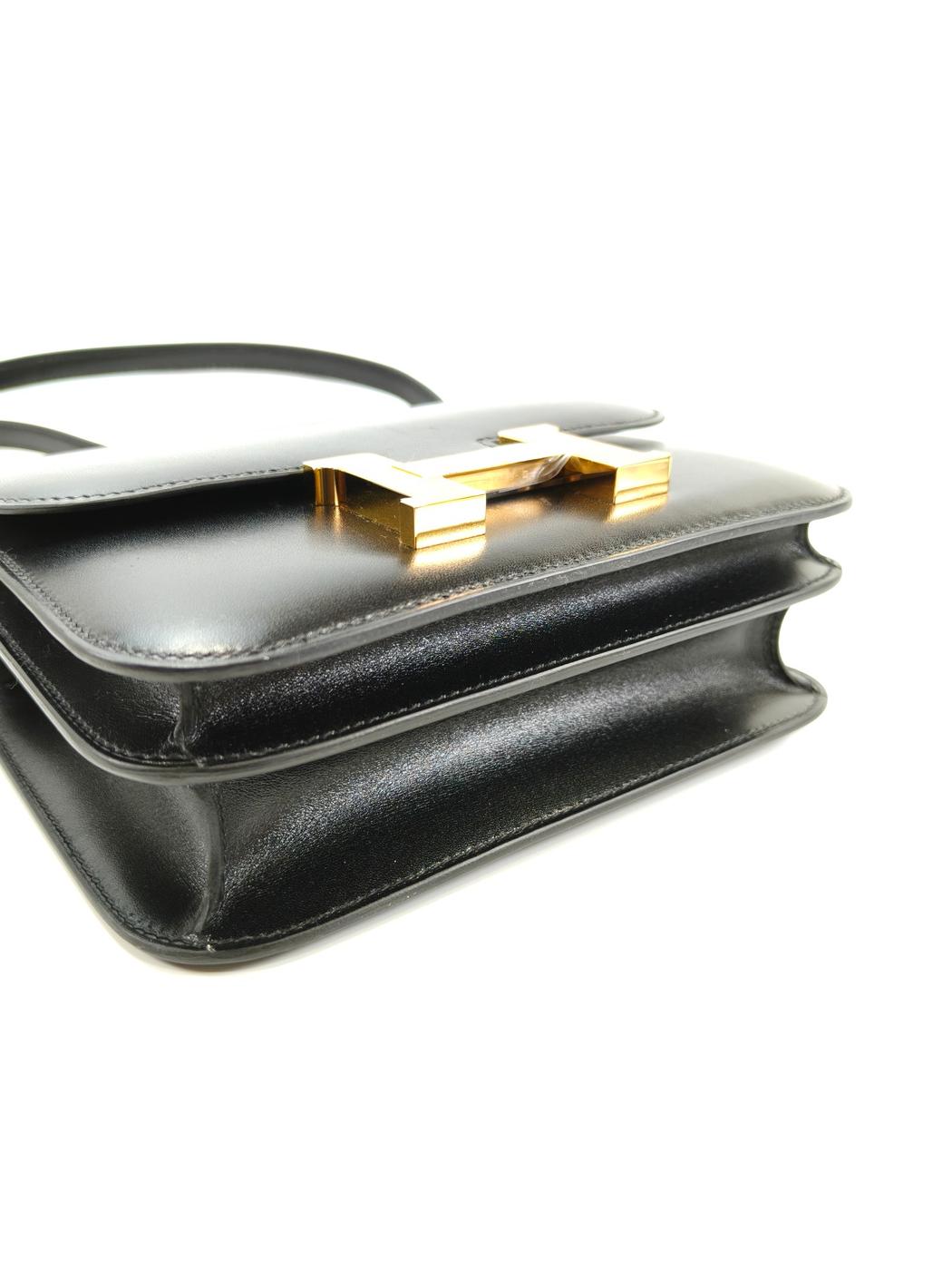 HERMES エルメス コンスタンス ミニ 18 ショルダーバッグ B刻印 ノワール ゴールド金具 管理番号：10045