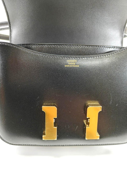 HERMES エルメス コンスタンス ミニ 18 ショルダーバッグ B刻印 ノワール ゴールド金具 管理番号：10045