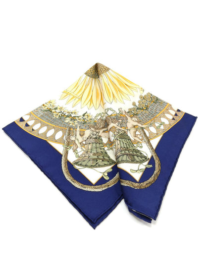 爱马仕 Carré 45 丝巾 AMOURS 向日葵真丝款，控制编号：10052