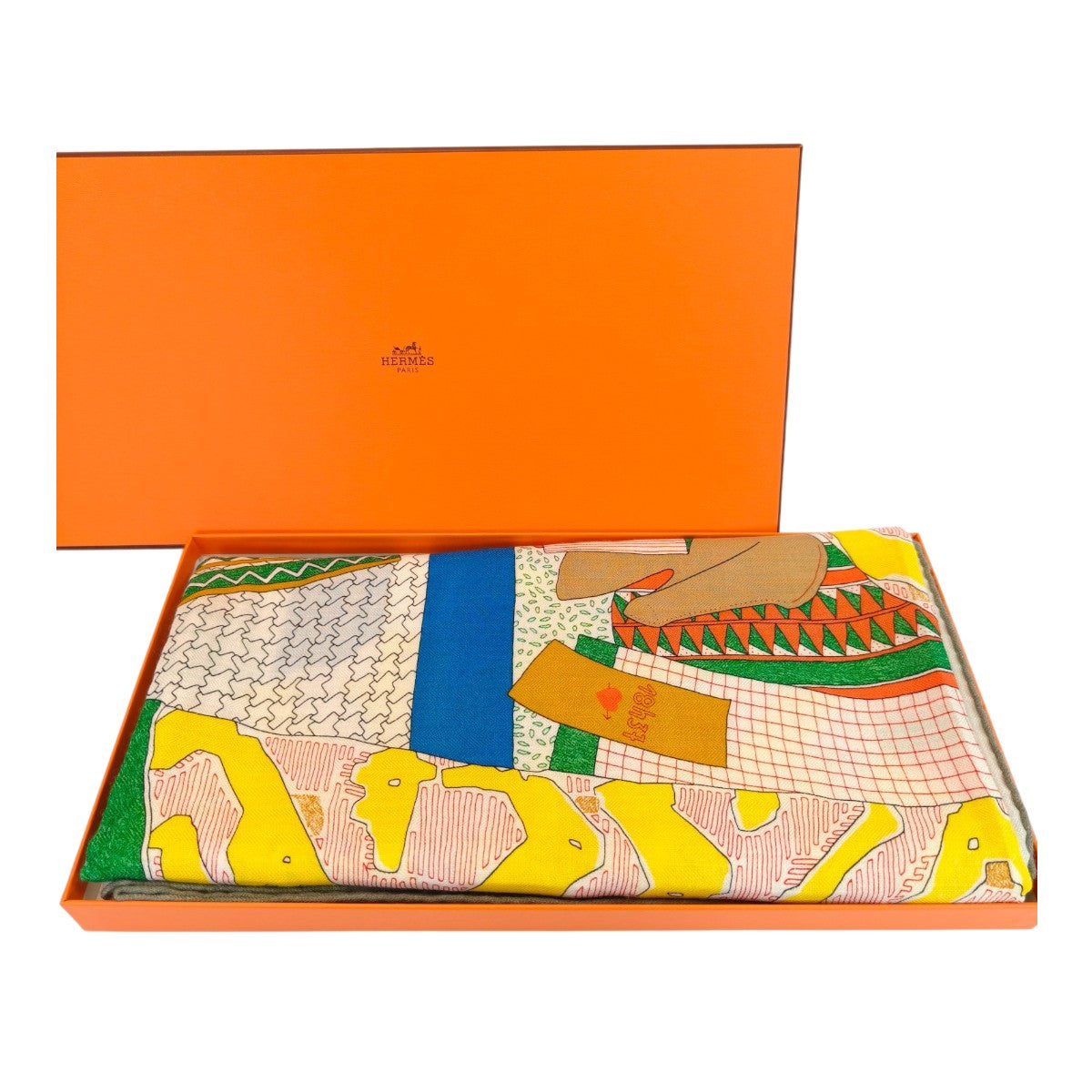 Hermès Carré 140 Rendez-Vous Chez Hermès 围巾，真丝，多色，参考编号：10170
