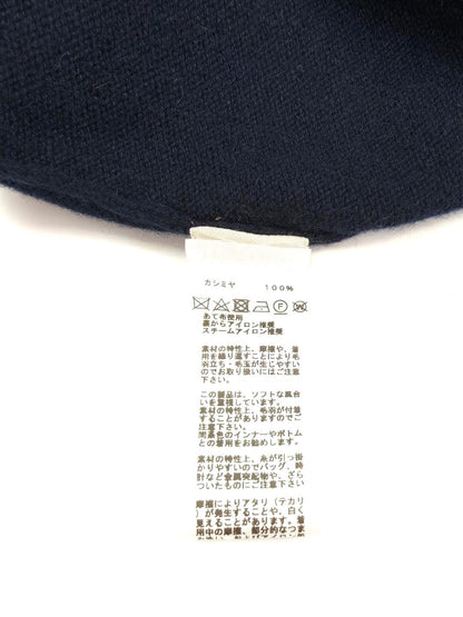 爱马仕 100% 羊绒开衫 男士海军蓝不对称条纹 货号：10207