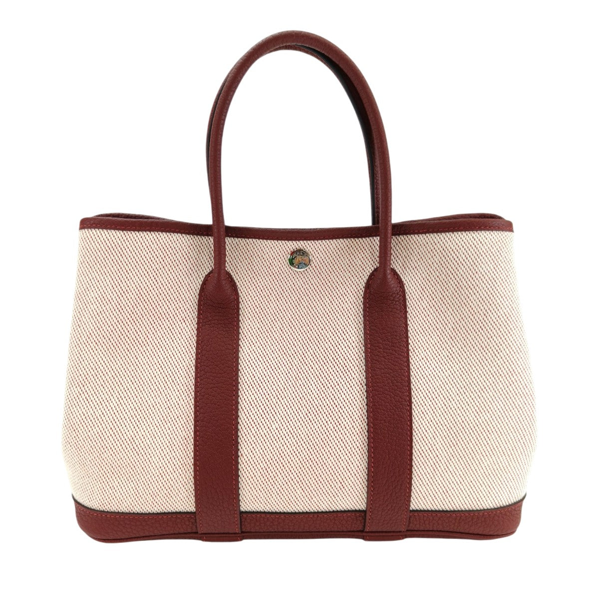 HERMES ガーデンパーティーTPMトワルアッシュ　ベージュ/ブラウン HERMES エルメス ガーデンパーティ TPM トートバッグ トワルアッシュ U