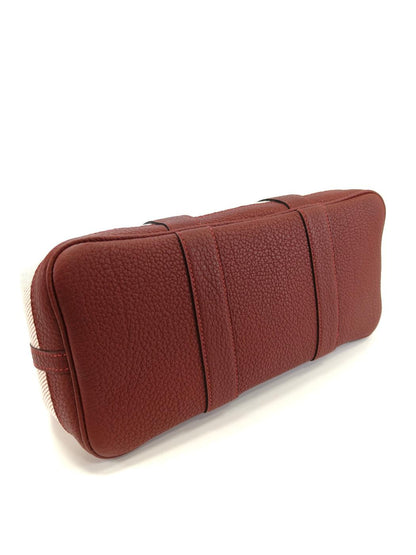 HERMES エルメス ガーデンパーティ TPM トートバッグ トワルアッシュ U刻 ブラウン 管理番号：10246