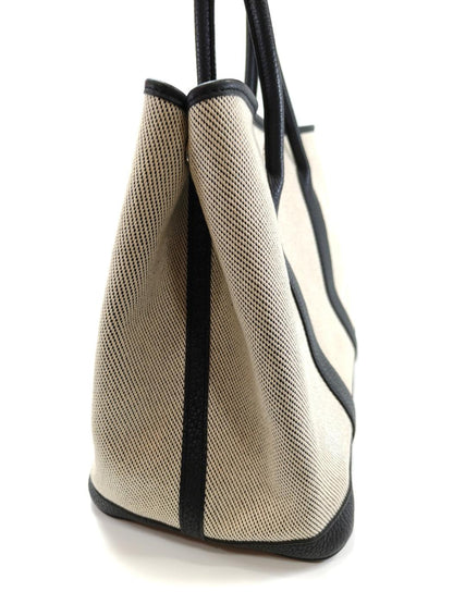 HERMES エルメス ガーデンパーティ PM トワルアッシュ ネゴンダ トートバッグ 黒 管理番号：10248