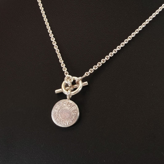 HERMES エルメス アミュレット セリエ ネックレス シルバー 管理番号：10382