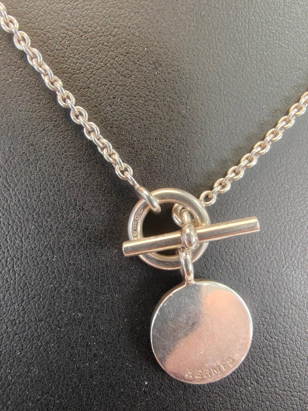 HERMES エルメス アミュレット セリエ ネックレス シルバー 管理番号：10382