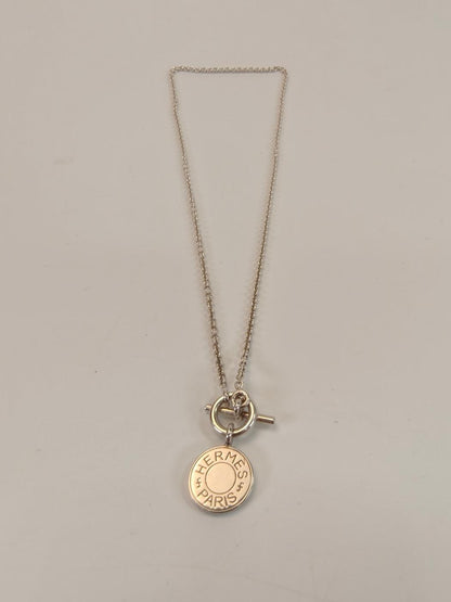 HERMES エルメス アミュレット セリエ ネックレス シルバー 管理番号：10382