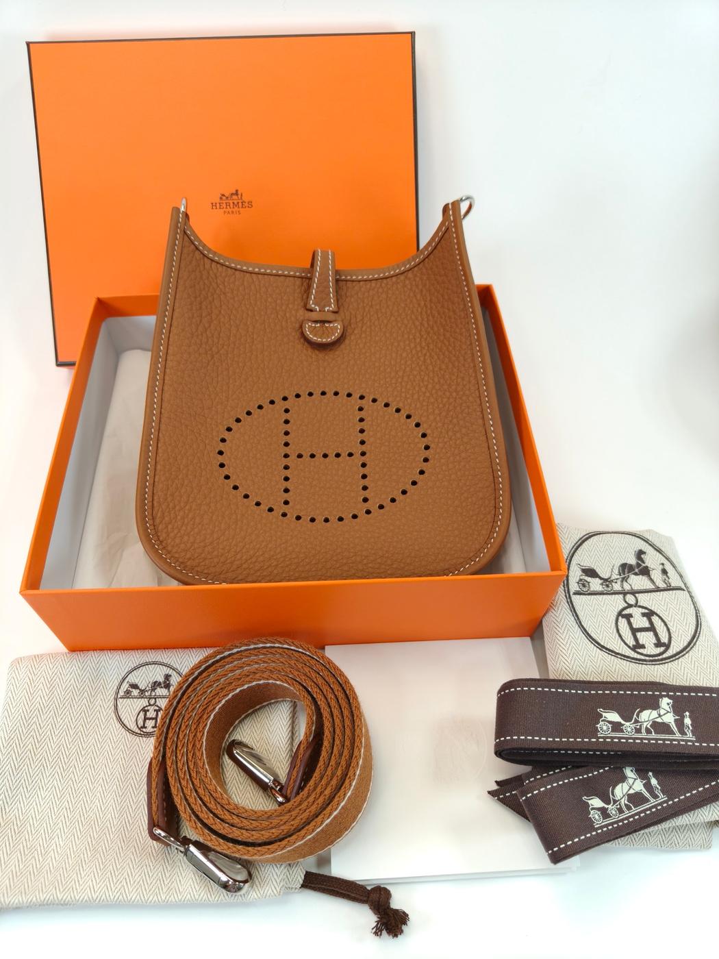 HERMES エルメス エブリン TPM 16 ショルダーバッグ K刻印 ブラウン  管理番号：10394