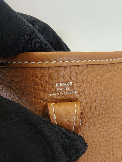 HERMES エルメス エブリン TPM 16 ショルダーバッグ K刻印 ブラウン  管理番号：10394