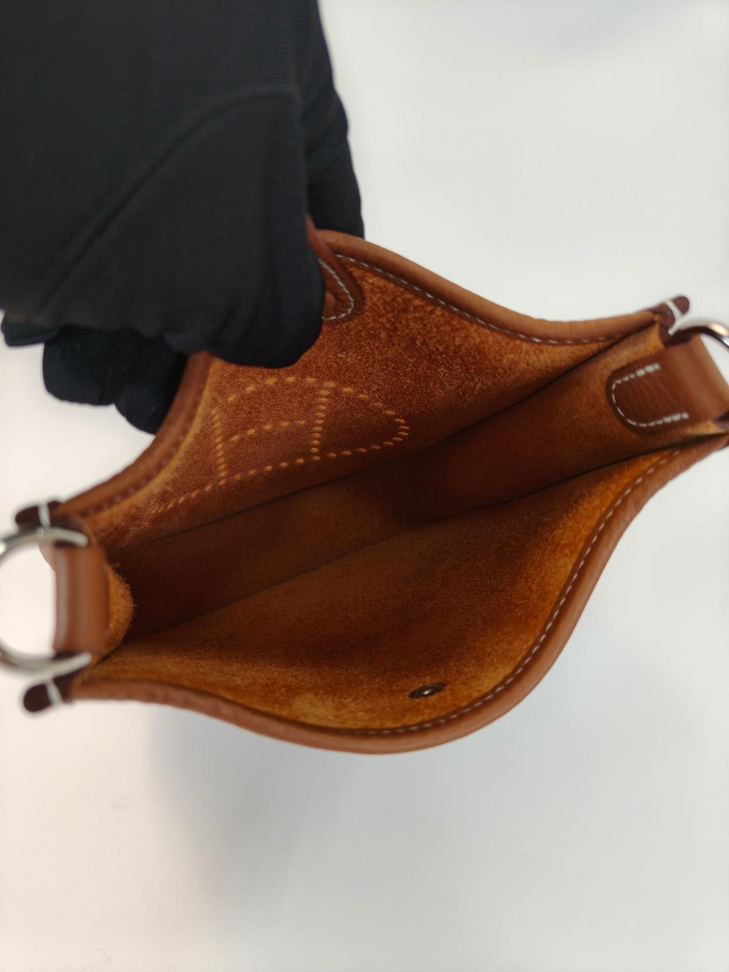 HERMES エルメス エブリン TPM 16 ショルダーバッグ K刻印 ブラウン  管理番号：10394