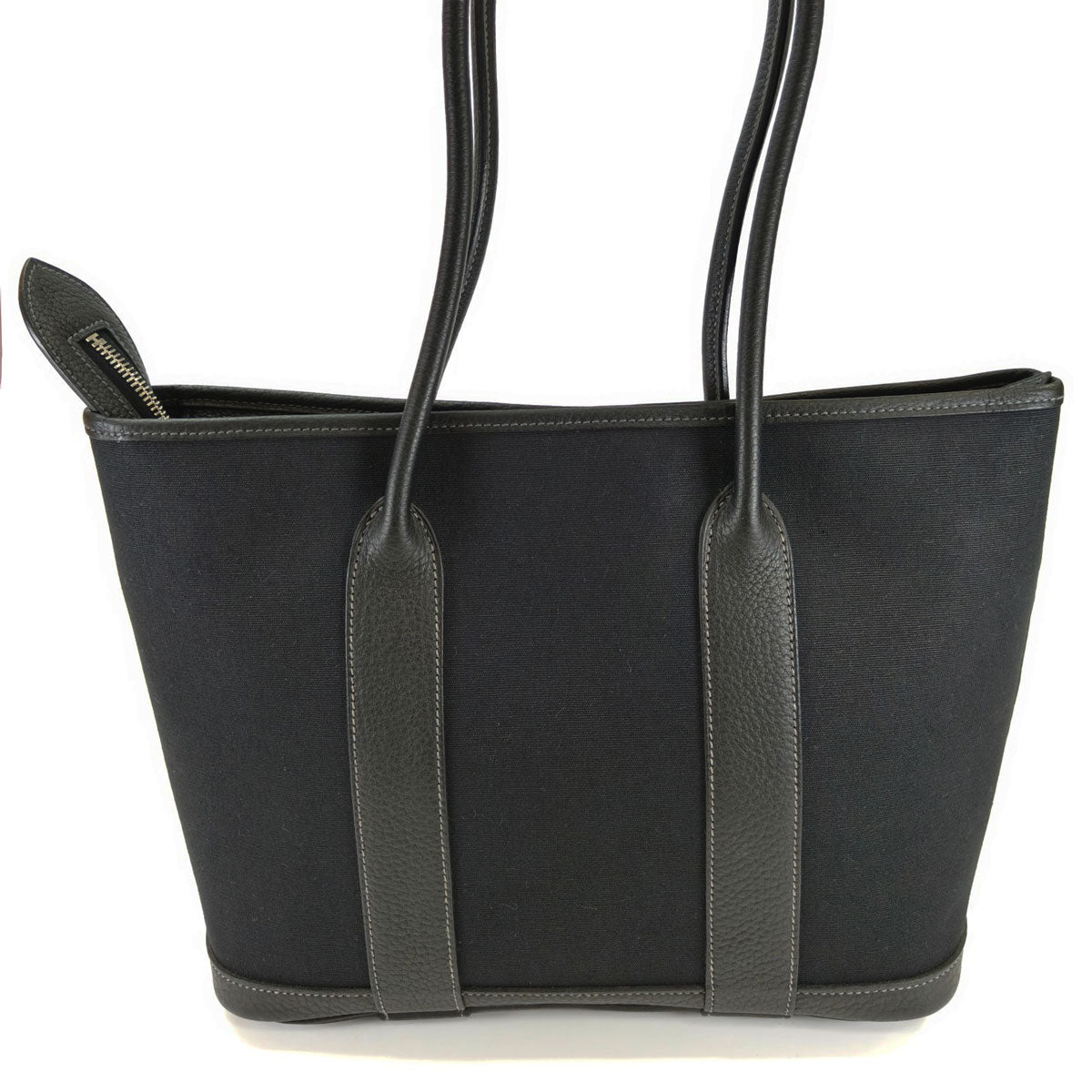 HERMES エルメス ガーデンジップMM トートバッグ M刻印 ブラック 管理番号：10471