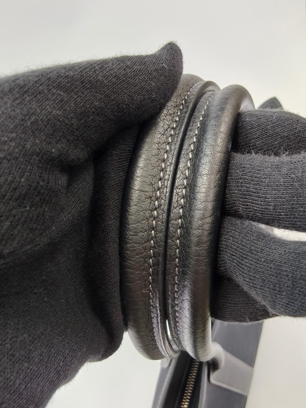 HERMES エルメス ガーデンジップMM トートバッグ M刻印 ブラック 管理番号：10471