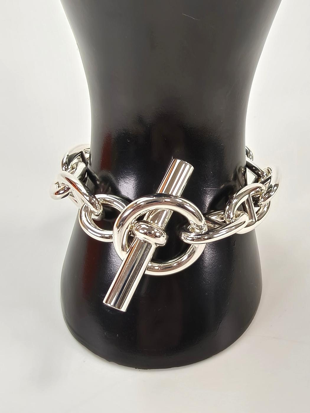 HERMES Chaine d'Ancre TGM 11-link Bracelet Silver Model number: 10623