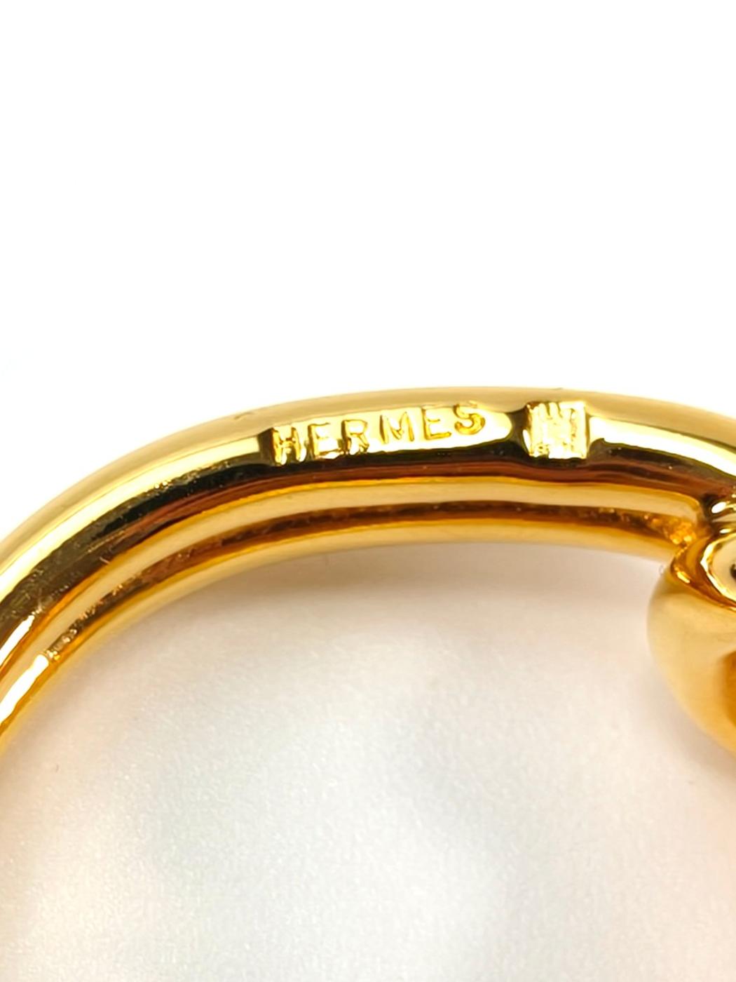 HERMES 爱马仕 Atame 丝巾扣 金色 #20 管理编号：10716