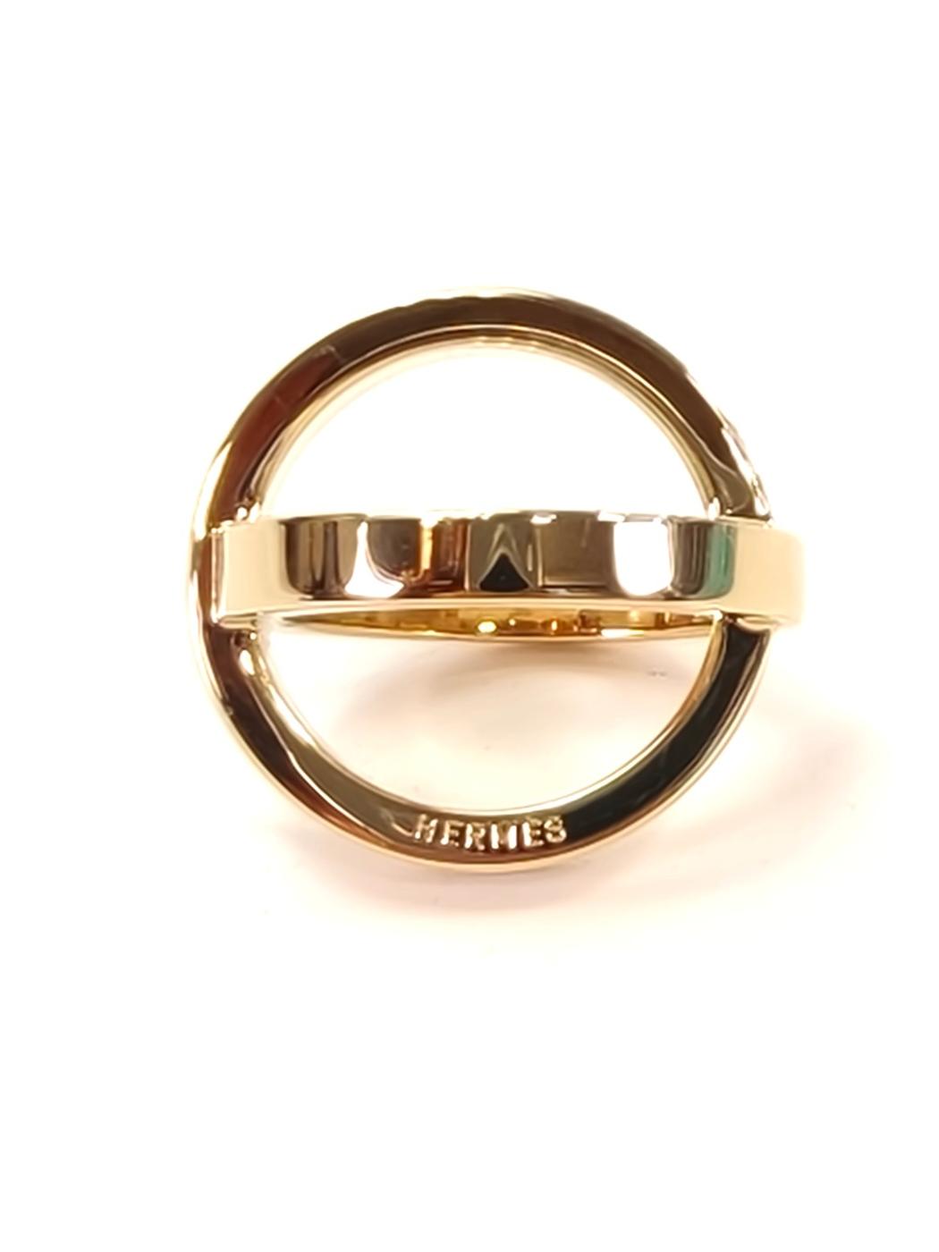 HERMES Bijouterie Fantaisie Cosmos Scarf Ring Gold Control number: 10727