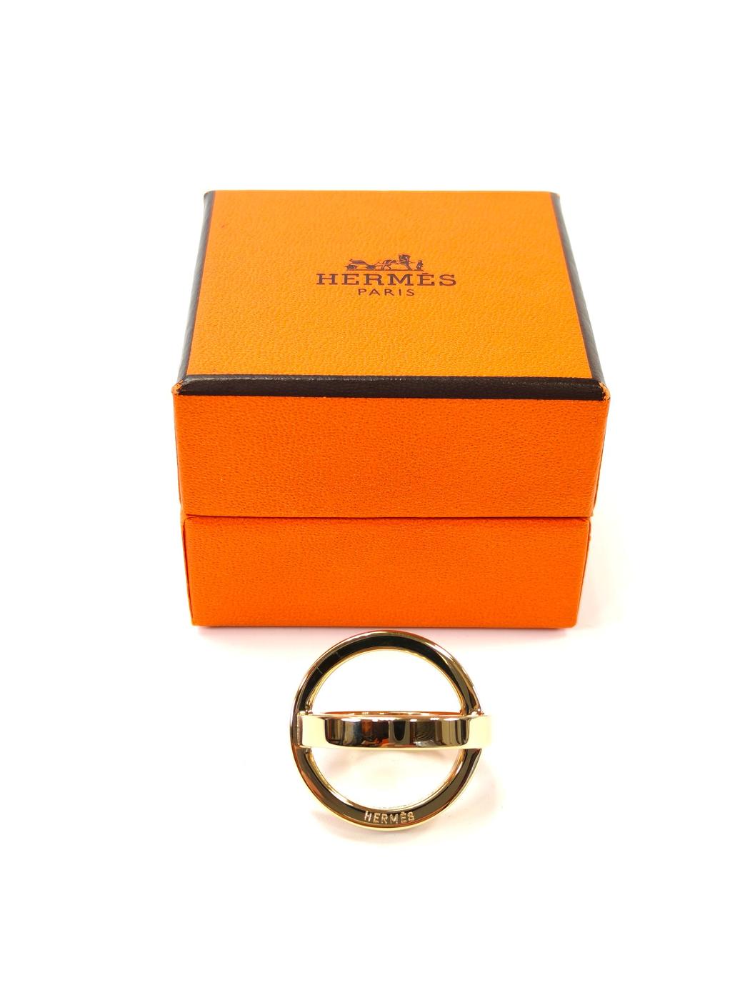 HERMES Bijouterie Fantaisie Cosmos Scarf Ring Gold Control number: 10727