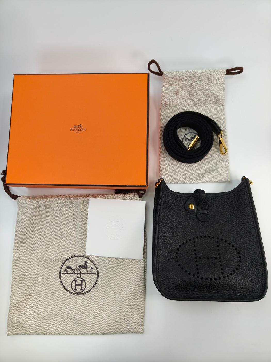 HERMES Evelyne TPM Shoulder Bag Black Ref: 10794