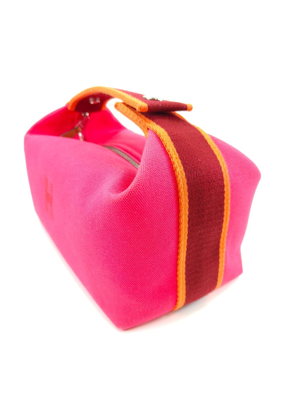 HERMES BRIDE A BRAC PM Tote Bag Pouch Hibiscus Pink Model number: 10830