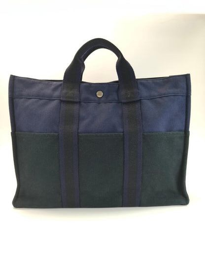 HERMES Fourre Tout Tote MM Tote Bag Navy Ref. 10833
