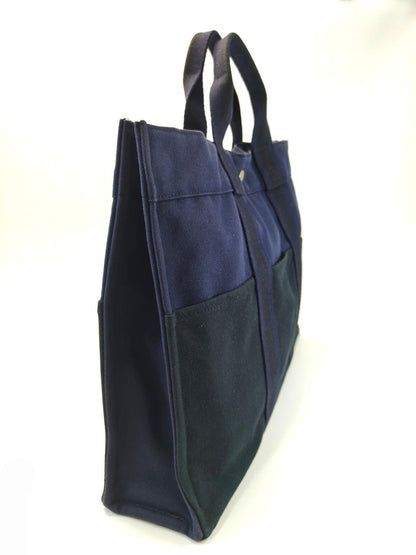 HERMES Fourre Tout Tote MM Tote Bag Navy Ref. 10833