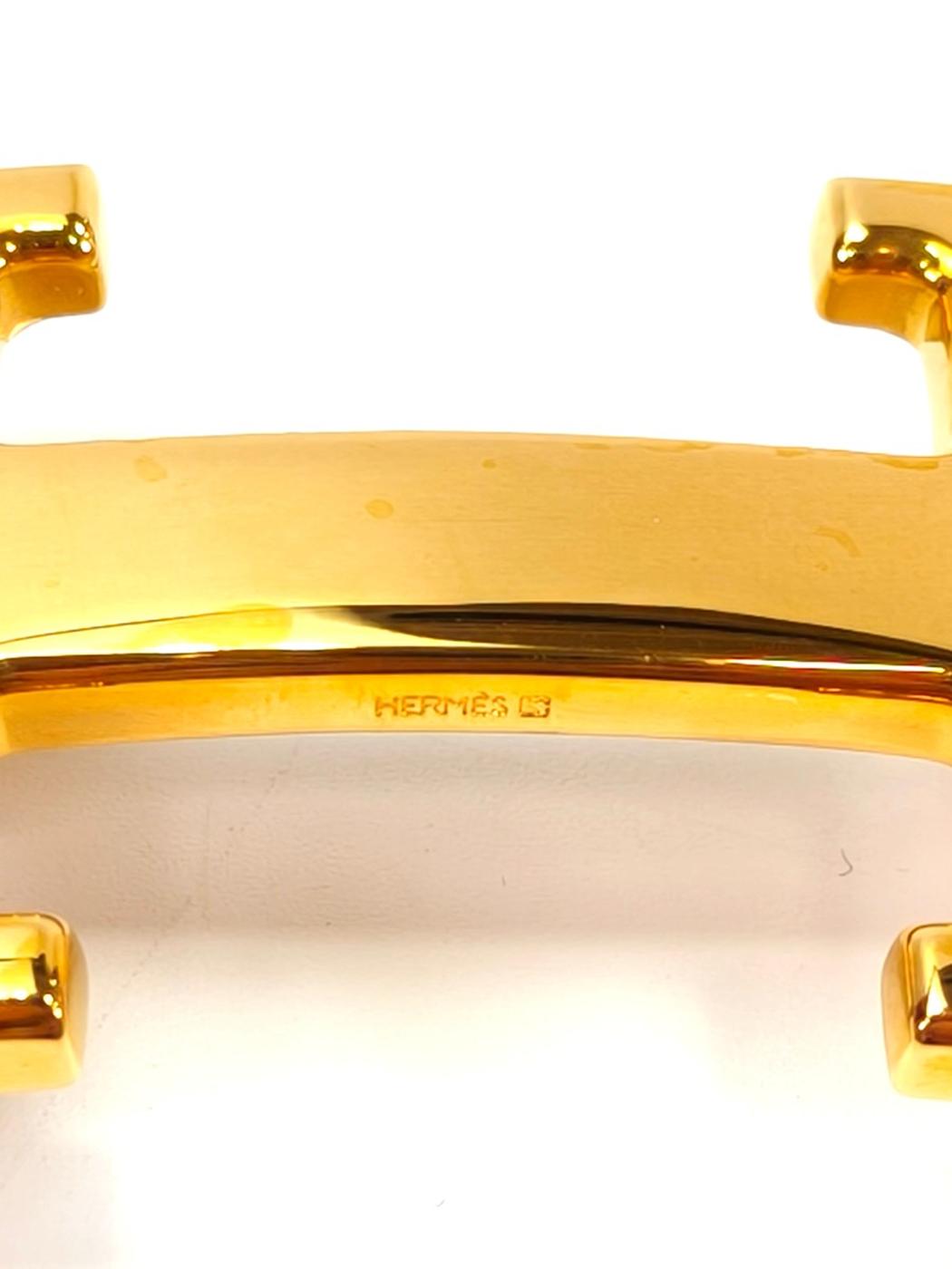 HERMES 爱马仕 Constance 皮带 H扣 金色 款号：10845