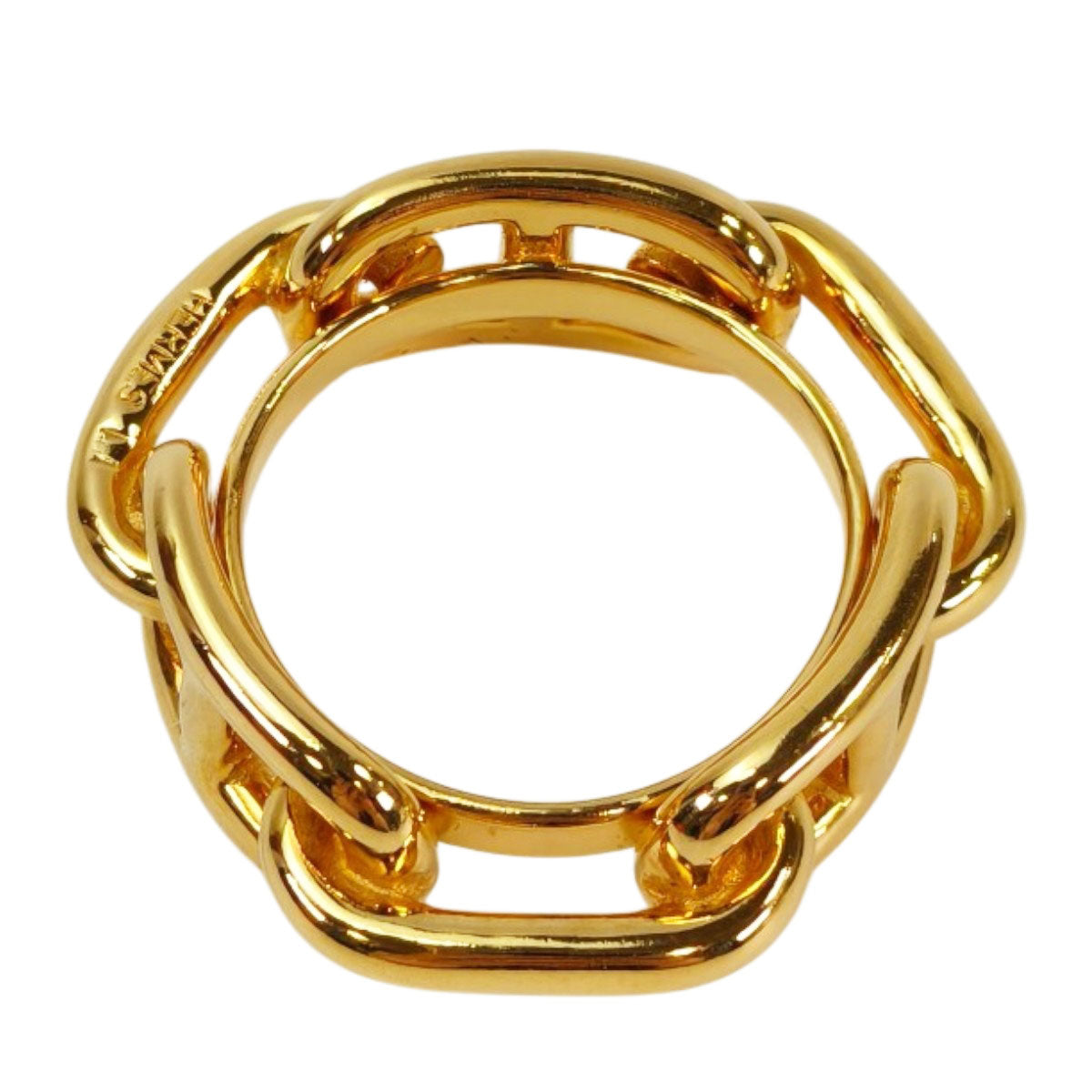 Hermes Chaine d'Ancre Scarf Ring Regate Gold Product Number: 10899