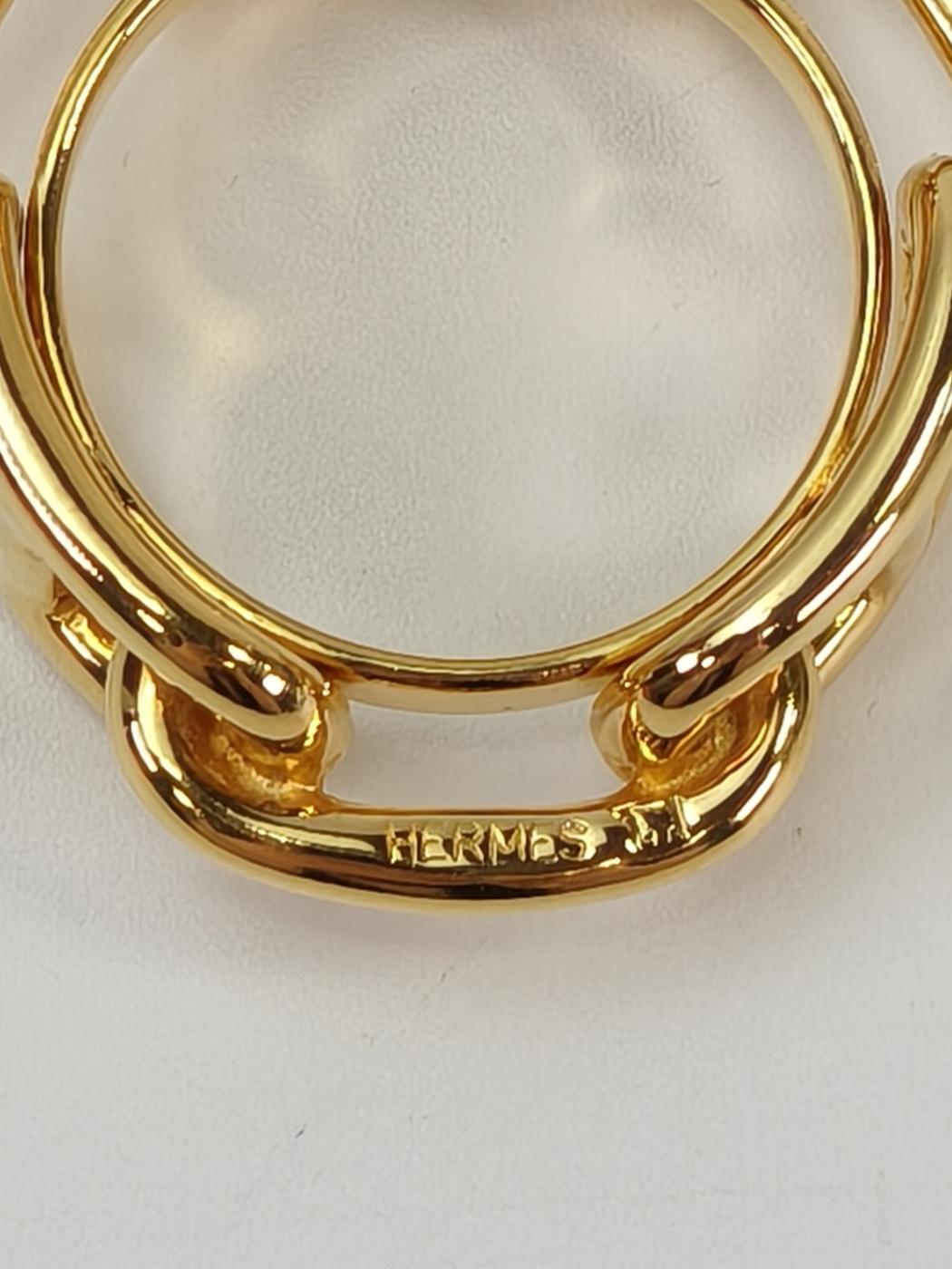 Hermes Chaine d'Ancre Scarf Ring Regate Gold Product Number: 10899