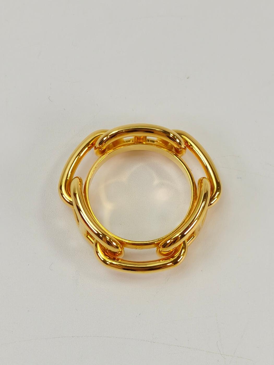HERMES Chaine d'Ancre Scarf Ring Gold Product number: 10901