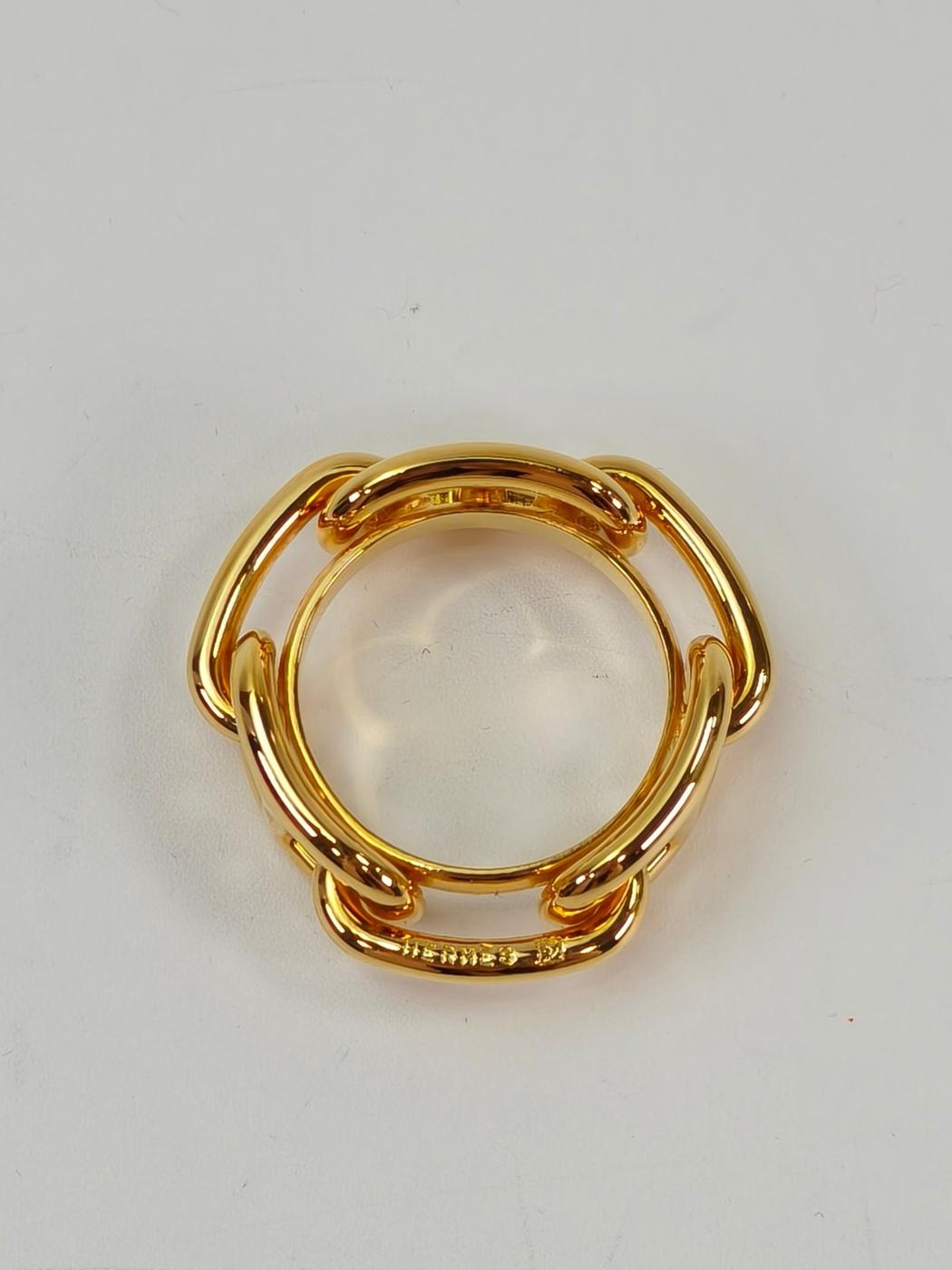 HERMES Chaine d'Ancre Scarf Ring Gold Product number: 10901
