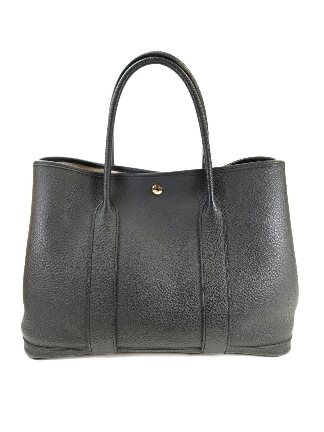 HERMES 爱马仕 Garden Party PM 手提包 黑色 商品编号：10932