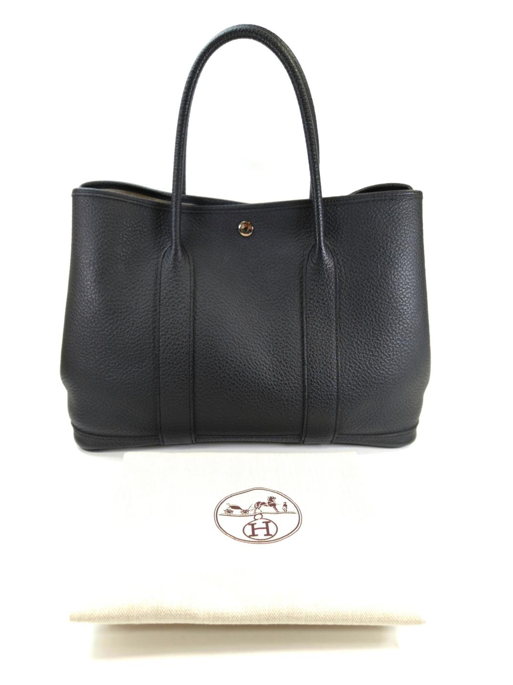 HERMES 爱马仕 Garden Party PM 手提包 黑色 商品编号：10932