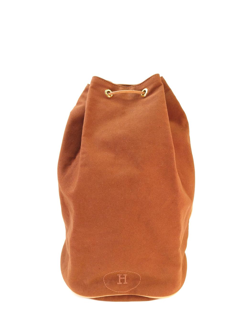HERMES 爱马仕 Poloction Mimil 水桶包 棕色 货号：10939