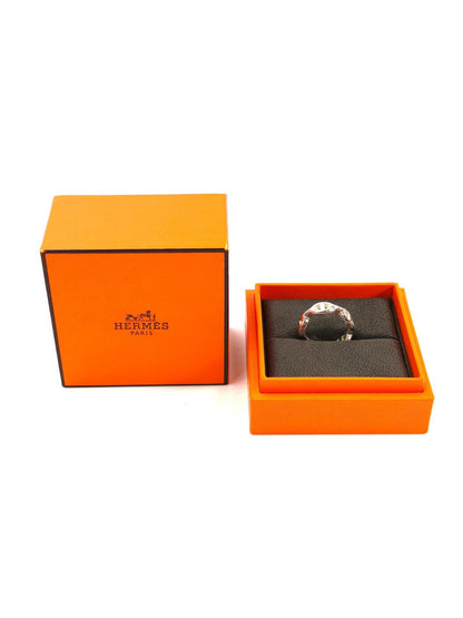 爱马仕 HERMES Chaine d'Ancre Enchainee 戒指 银色 11号 商品编号：10941