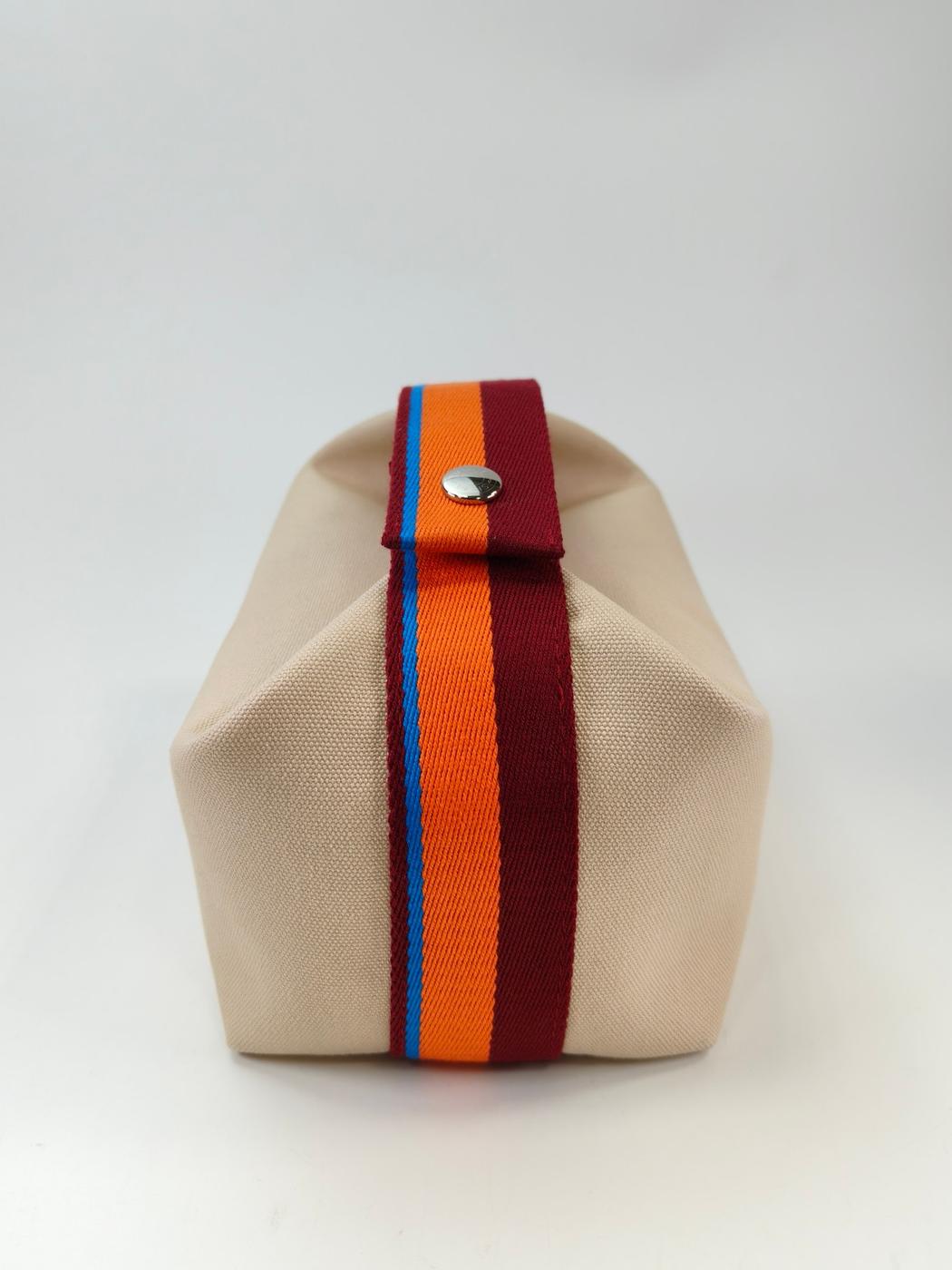 HERMES エルメス ブリッドアブラック ハンドバッグ ポーチ ベージュ 管理番号：10996